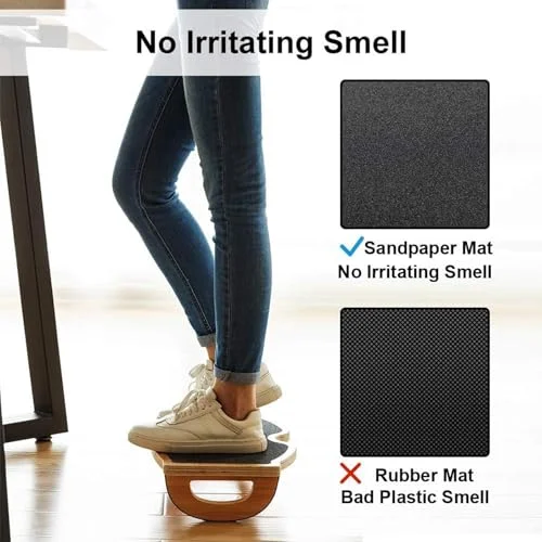 StrongTek Ergonomic Wood Foot Rest