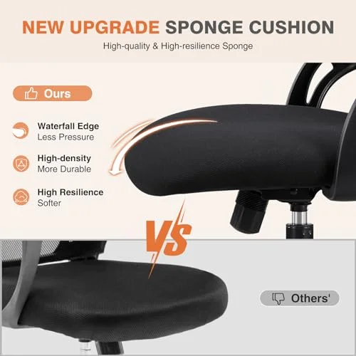 Sweetcrispy Office Computer Desk Ergonomic Chair